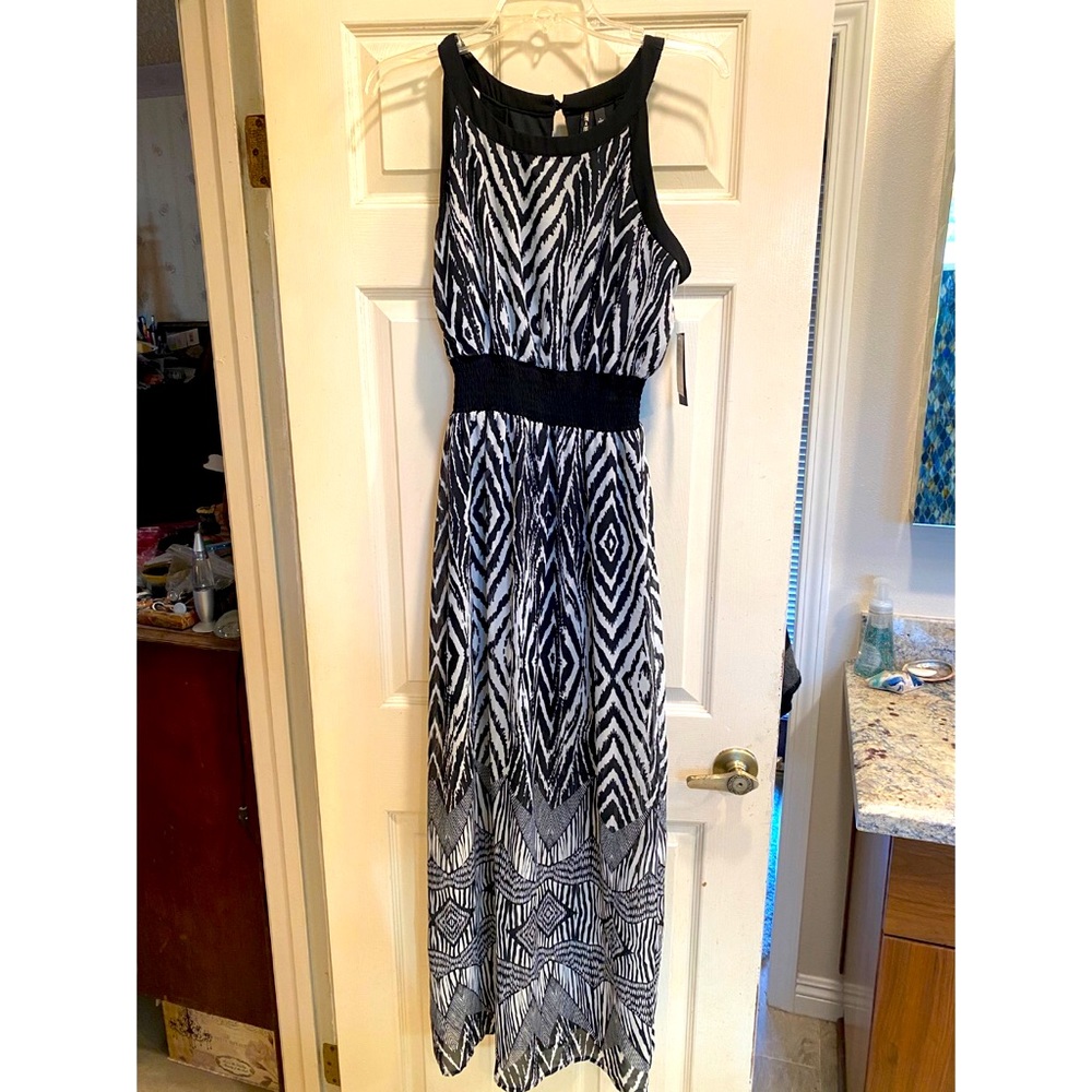 Zebra Print Maxi Dress